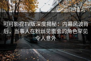 可可影视TV版深度揭秘：内幕风波背后，当事人在粉丝见面会的角色罕见令人意外